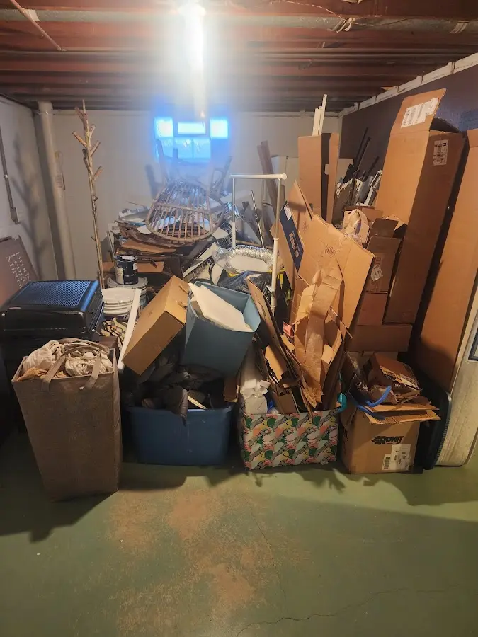 Roll-off dumpster container at job site for Construction Dumpster Rental in Tuckerton